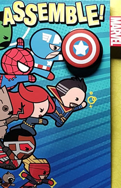 Birthday Card - Assemble! & A Red Badge