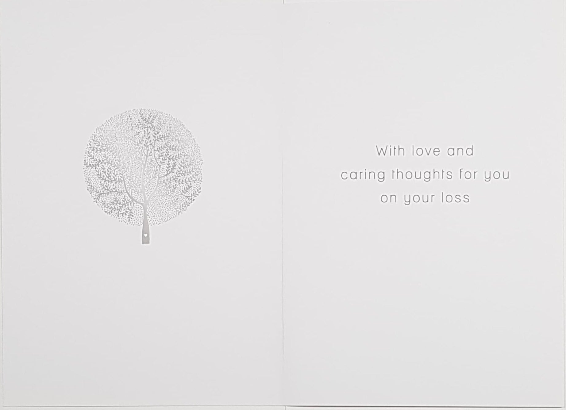 Sympathy Card - Love Leaves A Memory No One Can Steal / Round Tree