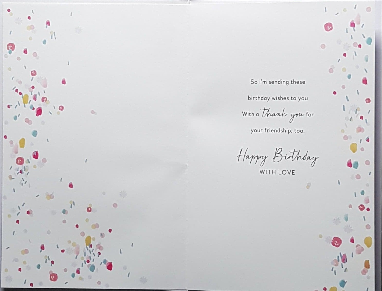 Birthday Card - Friend / 'You Are A Wonderful Friend' & Purple Front