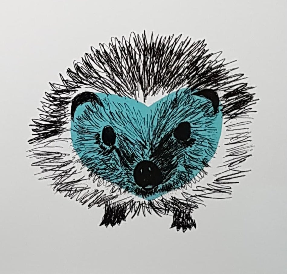 Blank Card - A Blue Hedgehog
