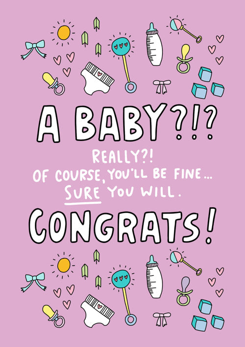 Congratulations Baby Card Personalisation