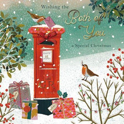 Both Of You Christmas Card - Pillar Box
