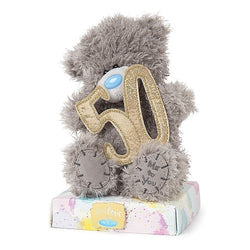 Birthday Gift - Soft Toy / Age 30 - Cute Teddy HoldingPurple Soft Balloon