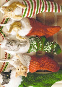Humour Christmas Card - Cats Wearing Sweater XMAS