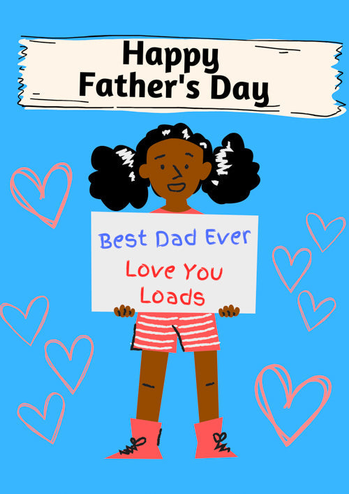 From Daughter Dad Fathers Day Card Personalisation