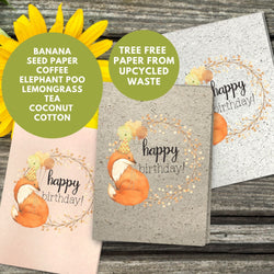 General Birthday Card - Happy Fox