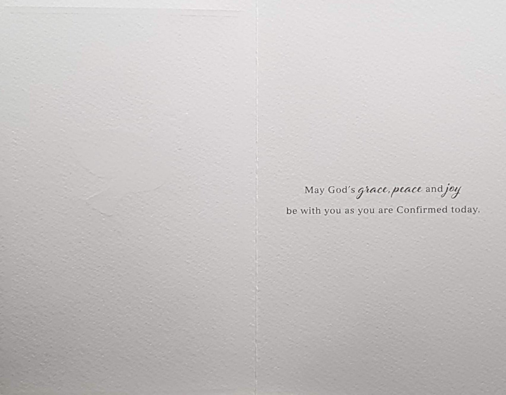 Confirmation Card - Gender Neutral - Hoping You'll Always Remember Happiness & Dove Holding Wheat