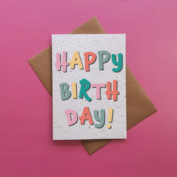 Birthday Card - Plantable Seed Card