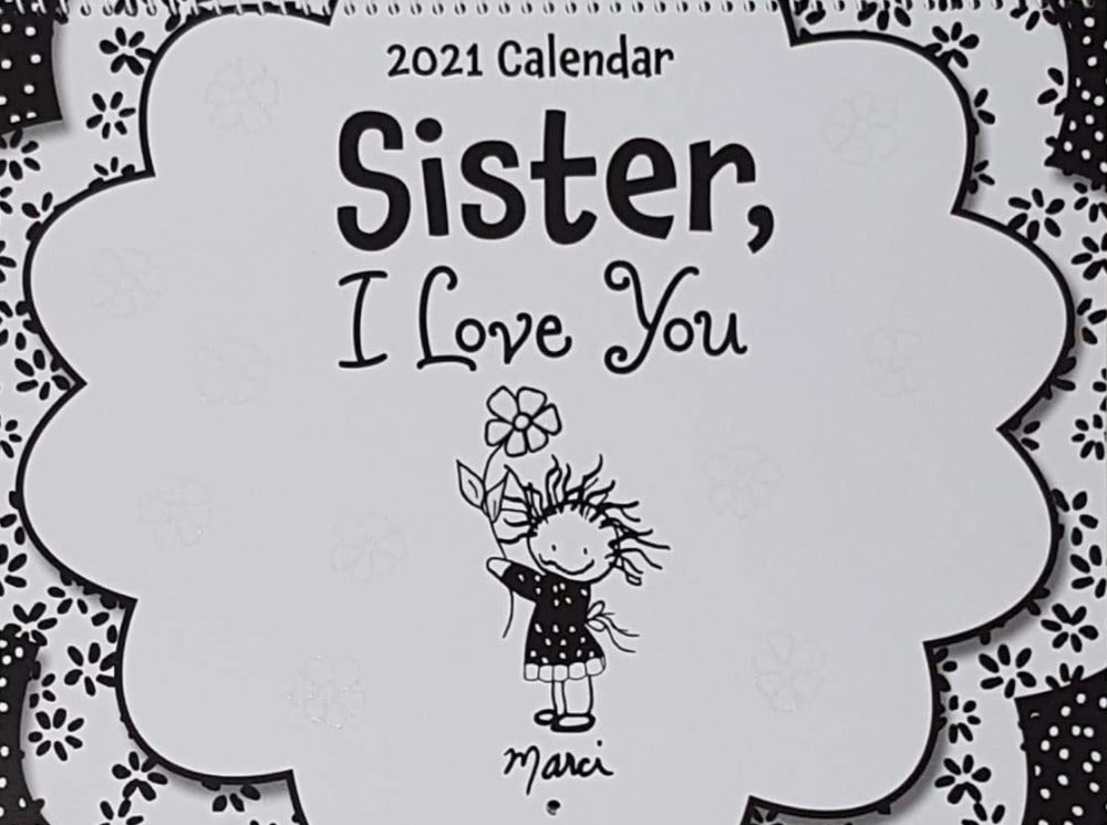 Calendar 2021 - Sister I Love You (Blue Mountain)