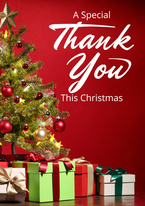 Special Thank You Christmas Card Personalisation