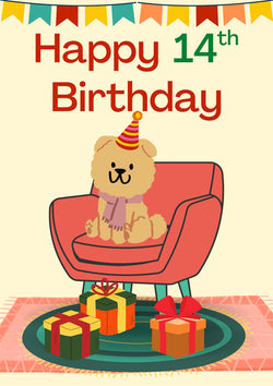 14th Birthday Card Personalisation