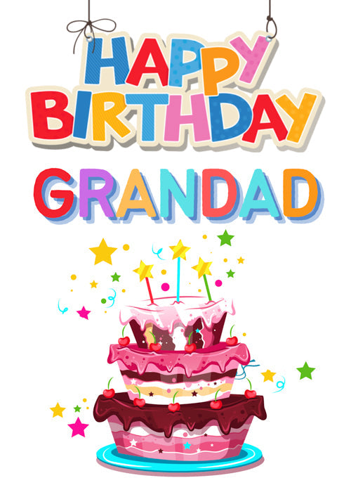 Grandad Birthday Card Personalisation