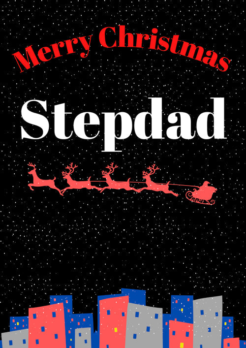 Stepdad Christmas Card Personalisation
