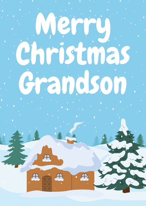Grandson Christmas Card Personalisation