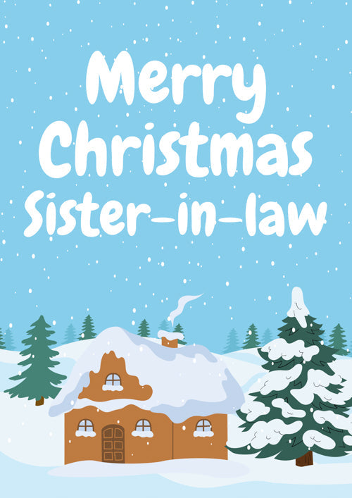 Sister In Law Christmas Card Personalisation