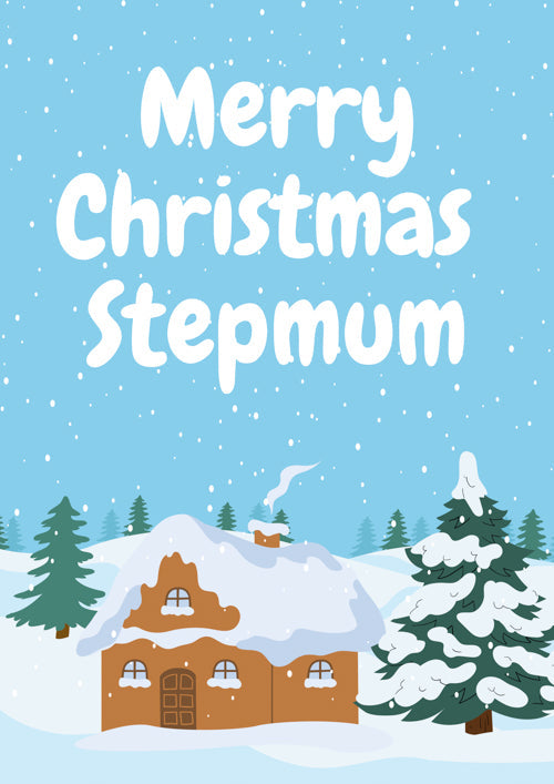 Stepmum Christmas Card Personalisation