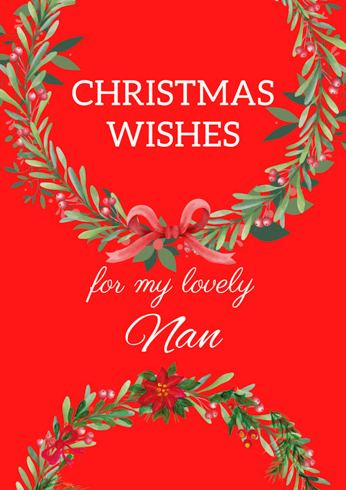 Nan Christmas Card Personalisation