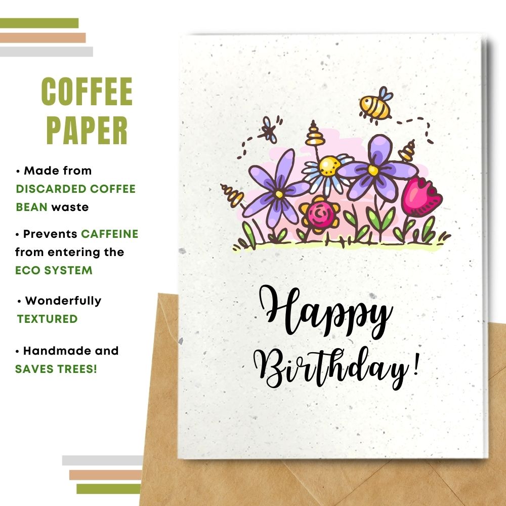 General Birthday Card - Flowery Birthday