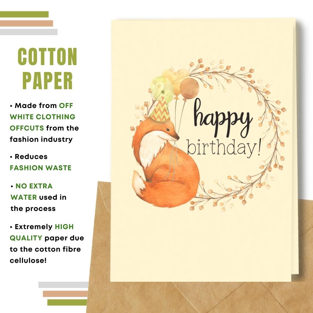 General Birthday Card - Happy Fox