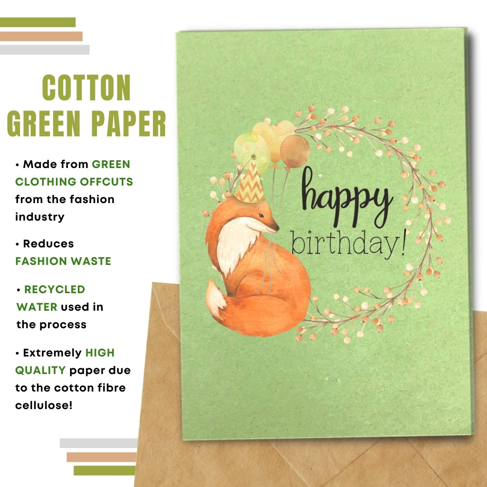 General Birthday Card - Happy Fox