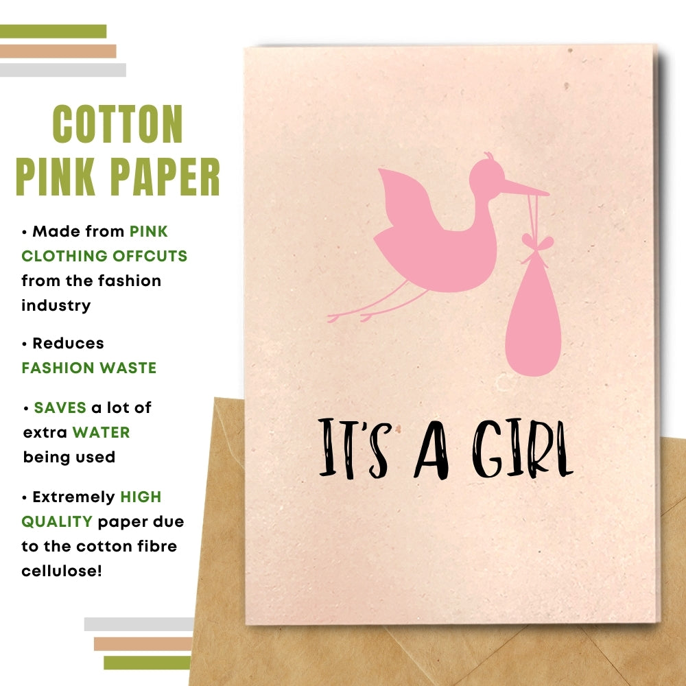 New Baby Card - It's a Girl!