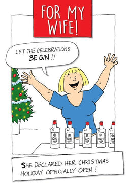 Wife Humour Christmas Card