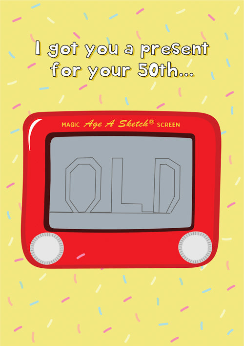 50th Birthday Card Personalisation
