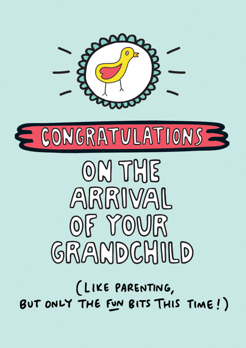 Congratulations GrandChild Card Personalisation