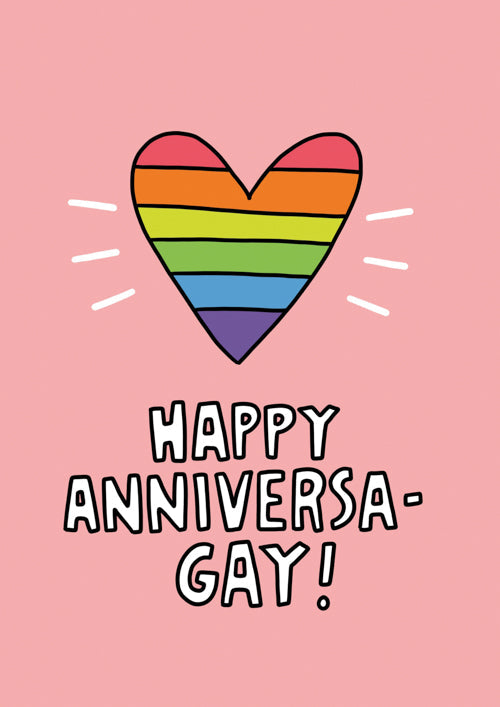 LGBTQ+ Anniversary Card Personalisation