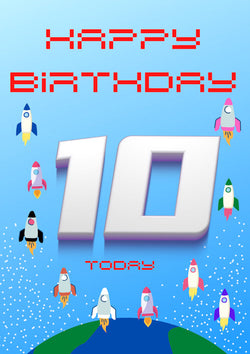 10th Birthday Card Personalisation