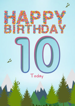 10th Birthday Card Personalisation