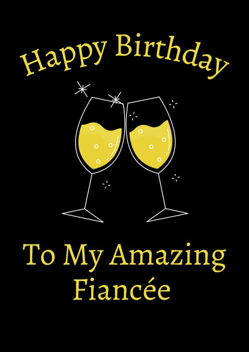 Fiancee Birthday Card Personalisation