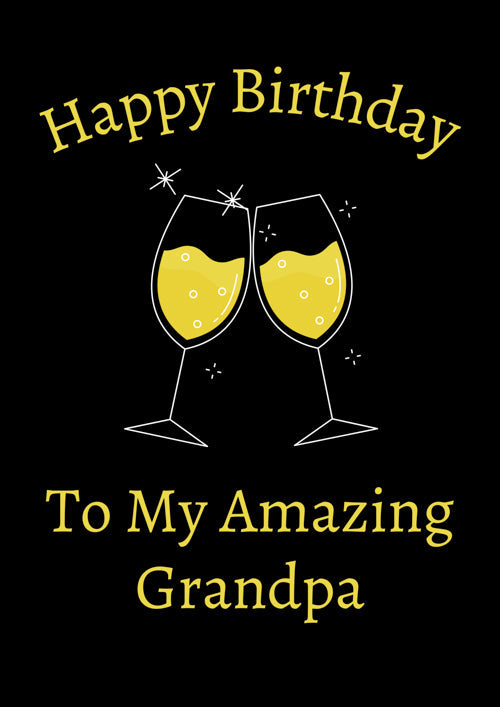 Grandpa Birthday Card Personalisation
