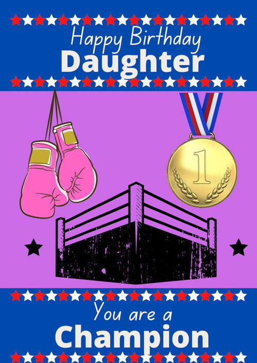 Daughter Birthday Card Personalisation