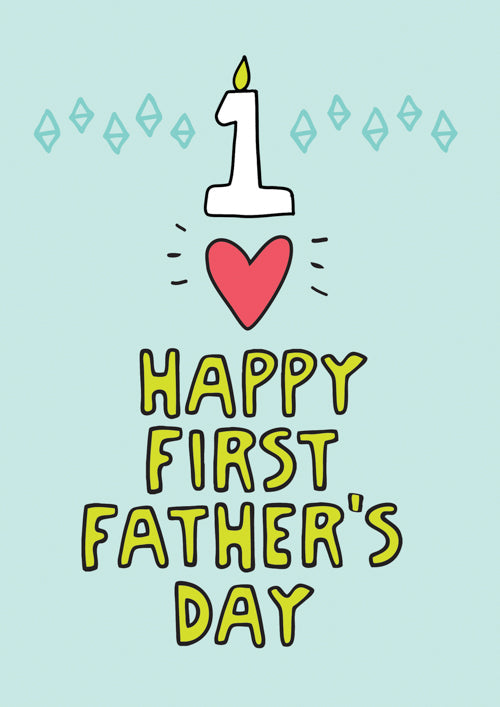 1st Fathers Day Card Personalisation