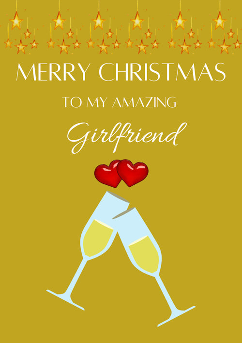 Christmas Girlfriend Card Personalisation
