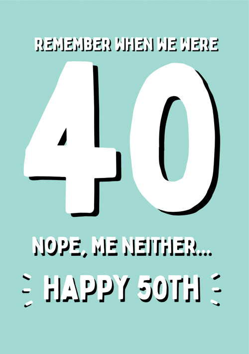 Humour 50th Male Birthday Card Personalisation