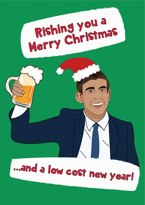 Humour New Year Christmas Card Personalisation