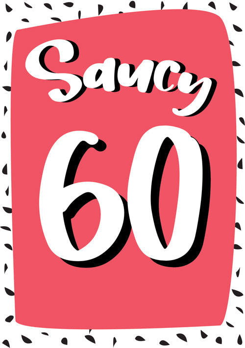 60th Female Birthday Card Personalisation 