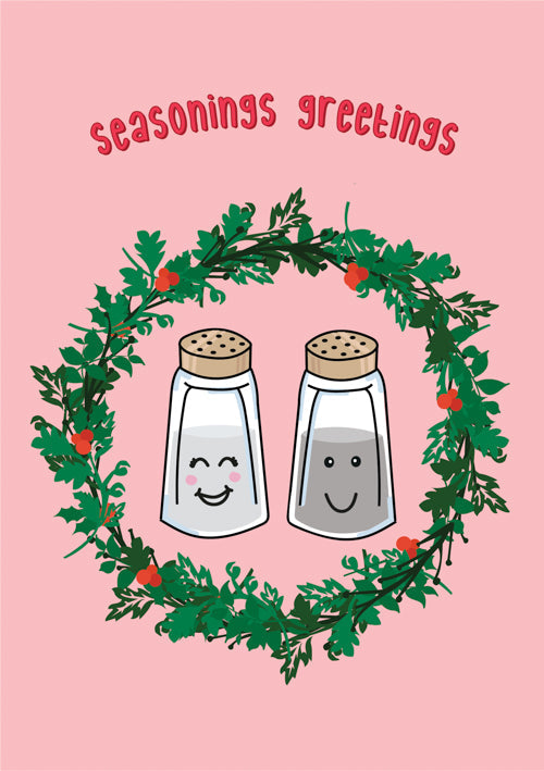 Seasonings Greetings Christmas Card Personalisation