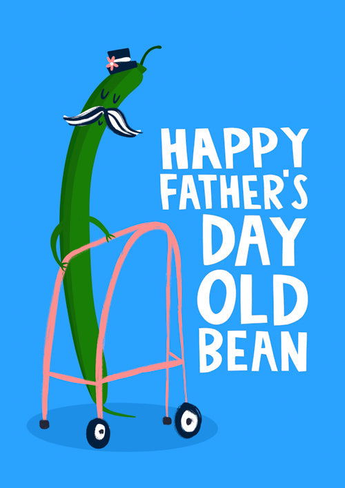 Funny Fathers Day Card Personalisation - Old Bean
