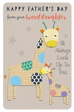 Fathers Day Card - From Granddaughter