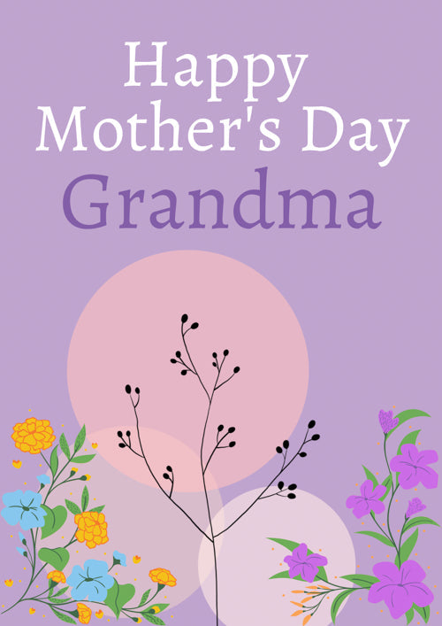 Grandma Mothers Day Card Personalisation