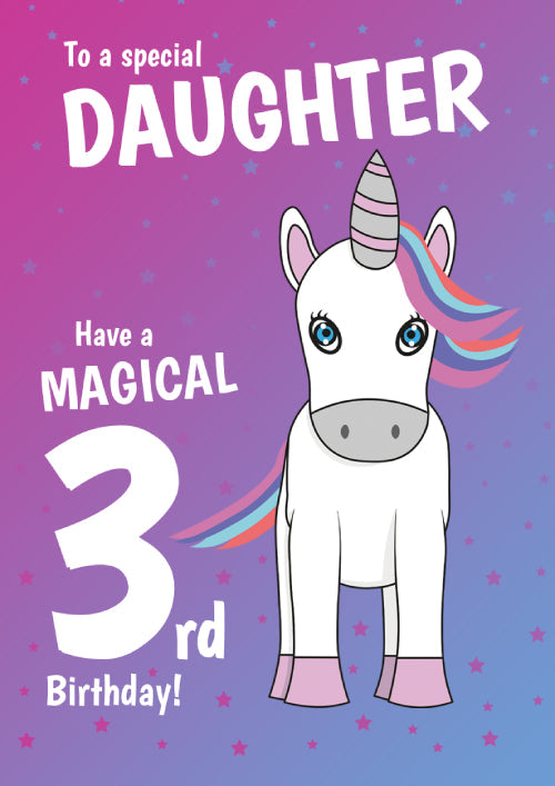 3rd Daughter Birthday Card Personalisation