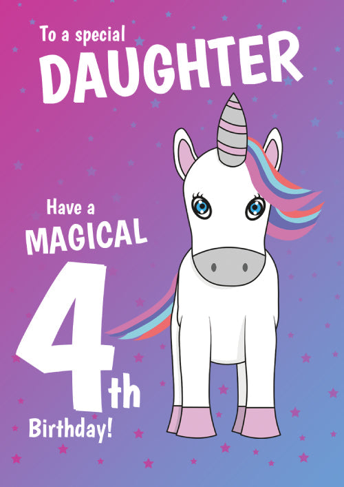 4th Daughter Birthday Card Personalisation