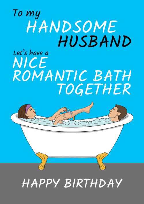 Humour Husband Birthday Card Personalisation
