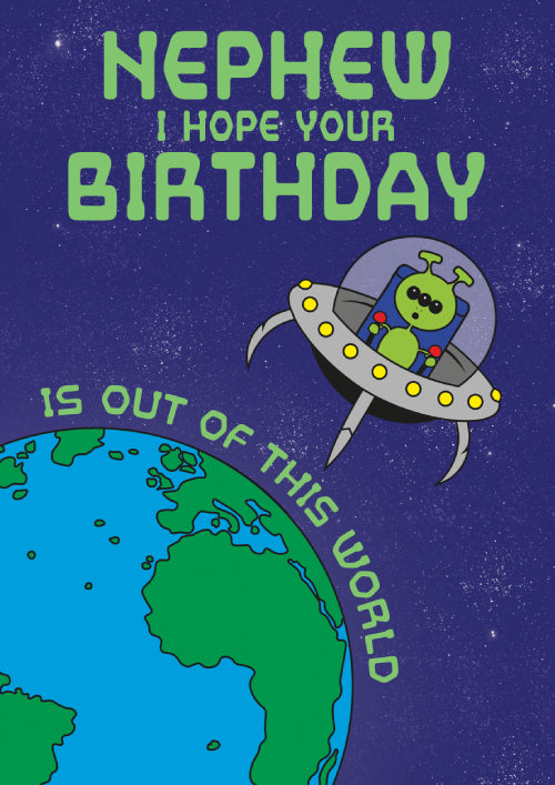 Humour Nephew Birthday Card Personalisation