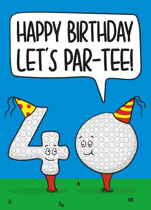 40th Humour Birthday Card Personalisation