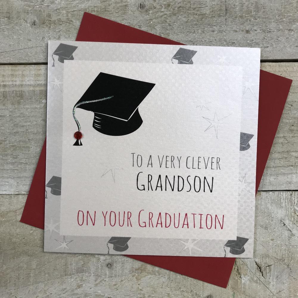 Graduation Card - Grandson / Black Hat