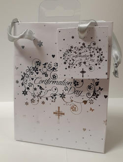 Gift Bag -  Small / Confirmation White Pearl & With Gift Tag